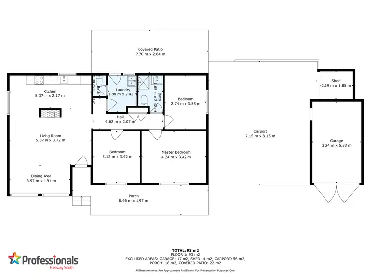 Floorplan of Homely house listing, 84 Brownell Crescent, Medina WA 6167