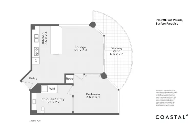 Floorplan of Homely apartment listing, 21/210-218 Surf Parade, Surfers Paradise QLD 4217