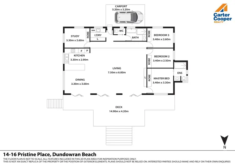 Floorplan of Homely house listing, 14-16 Pristine Place, Dundowran Beach QLD 4655