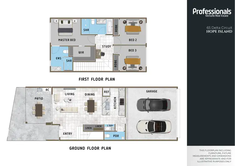 Floorplan of Homely townhouse listing, 65 Delta Circuit, Hope Island QLD 4212
