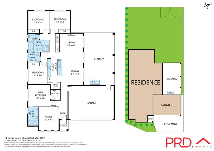 Floorplan of Homely house listing, 11 Caviar Court, Miners Rest VIC 3352