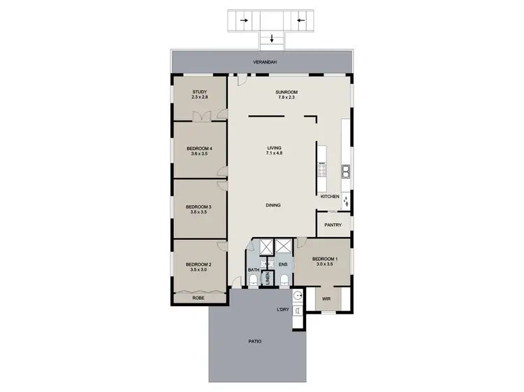 Floorplan of Homely house listing, 2 Ferris Street, Gladstone Central QLD 4680