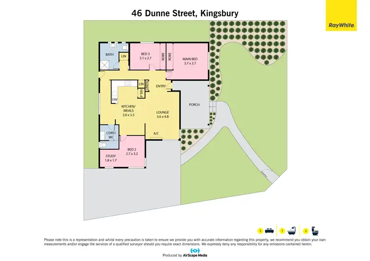 Floorplan of Homely house listing, 46 Dunne Street, Kingsbury VIC 3083