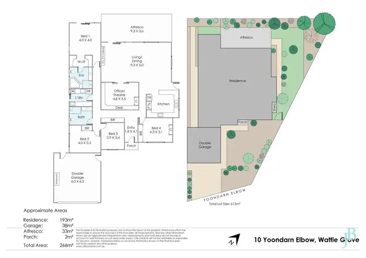 Floorplan of Homely house listing, 10 Yoondarn Elbow, Wattle Grove WA 6107