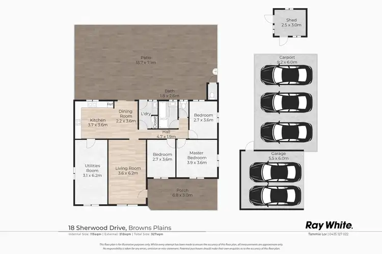 Floorplan of Homely house listing, 18 Sherwood Drive, Browns Plains QLD 4118