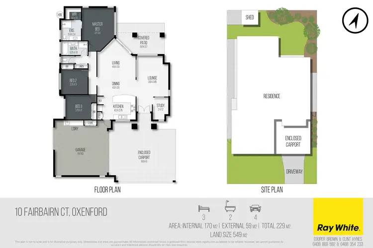 Floorplan of Homely house listing, 10 Fairbairn Court, Oxenford QLD 4210