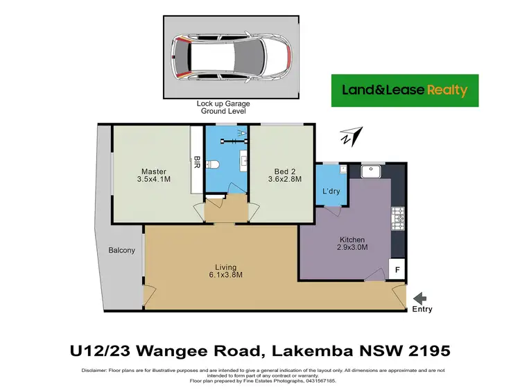 Floorplan of Homely unit listing, 12/23 Wangee Road, Lakemba NSW 2195