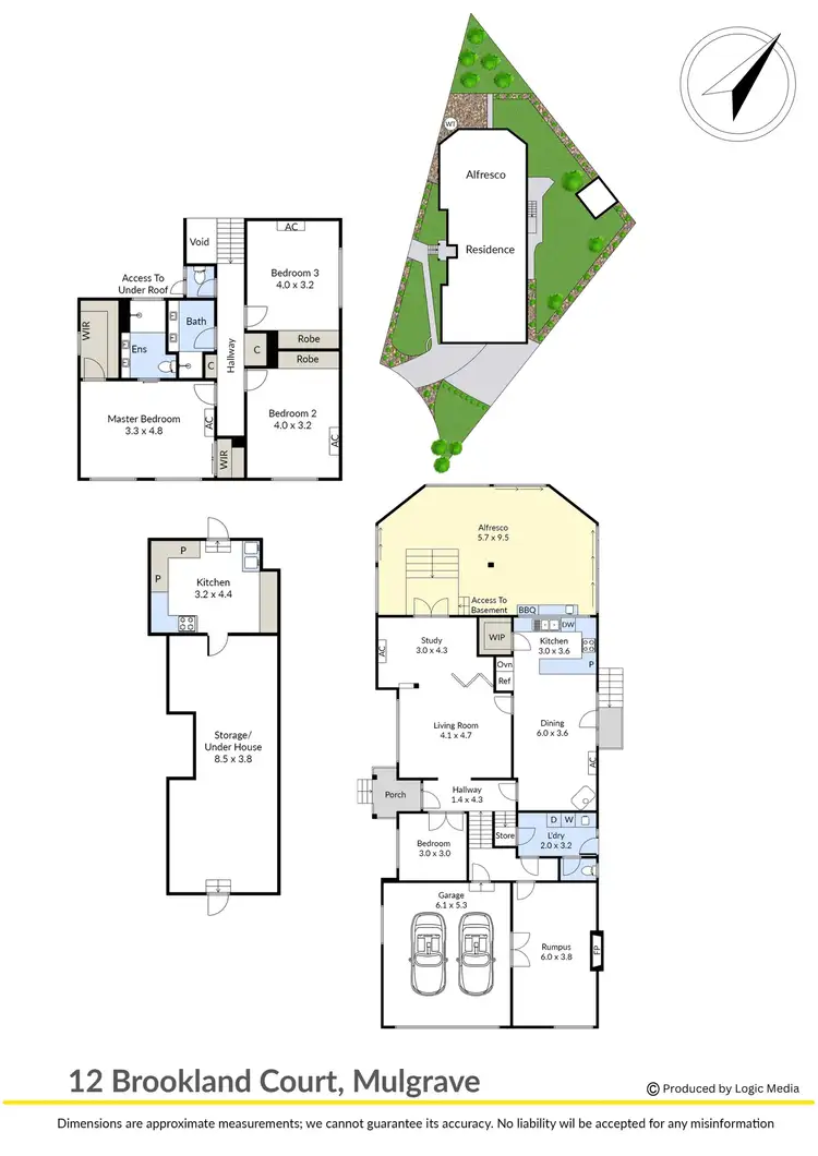 Floorplan of Homely house listing, 12 Brookland Court, Mulgrave VIC 3170