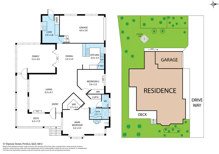 Floorplan of Homely house listing, 57 Diprose Street, Pimlico QLD 4812