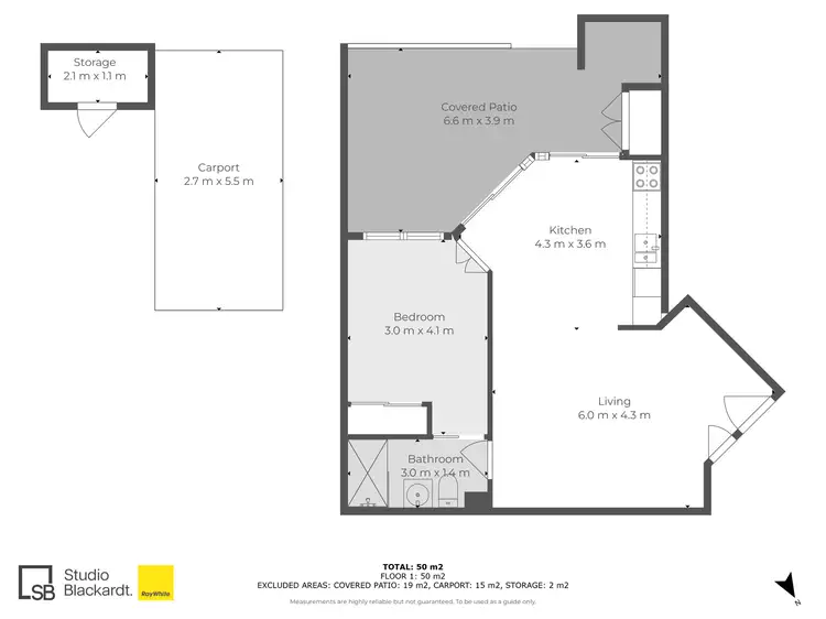 Floorplan of Homely apartment listing, 1305/41 Blamey Street, Kelvin Grove QLD 4059