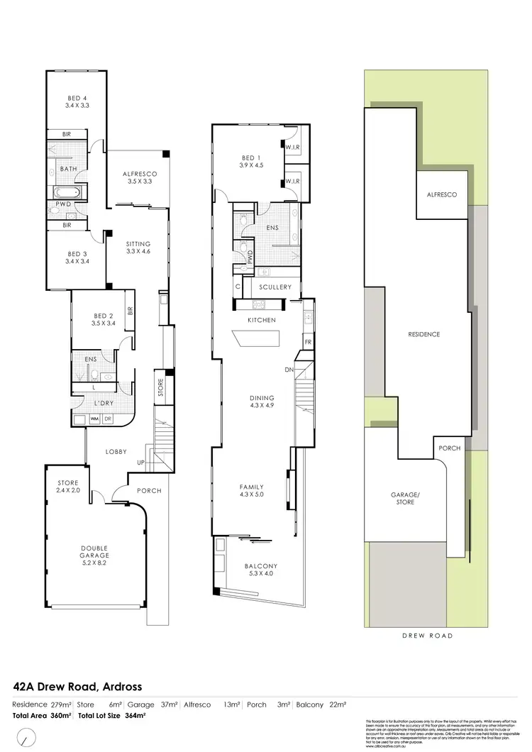 Floorplan of Homely house listing, 42A Drew Road, Ardross WA 6153