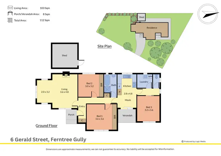 Floorplan of Homely house listing, 6 Gerald Street, Ferntree Gully VIC 3156