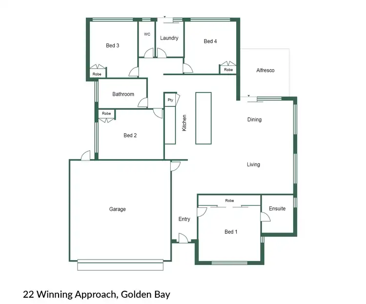 Floorplan of Homely house listing, 22 Winning Approach, Golden Bay WA 6174