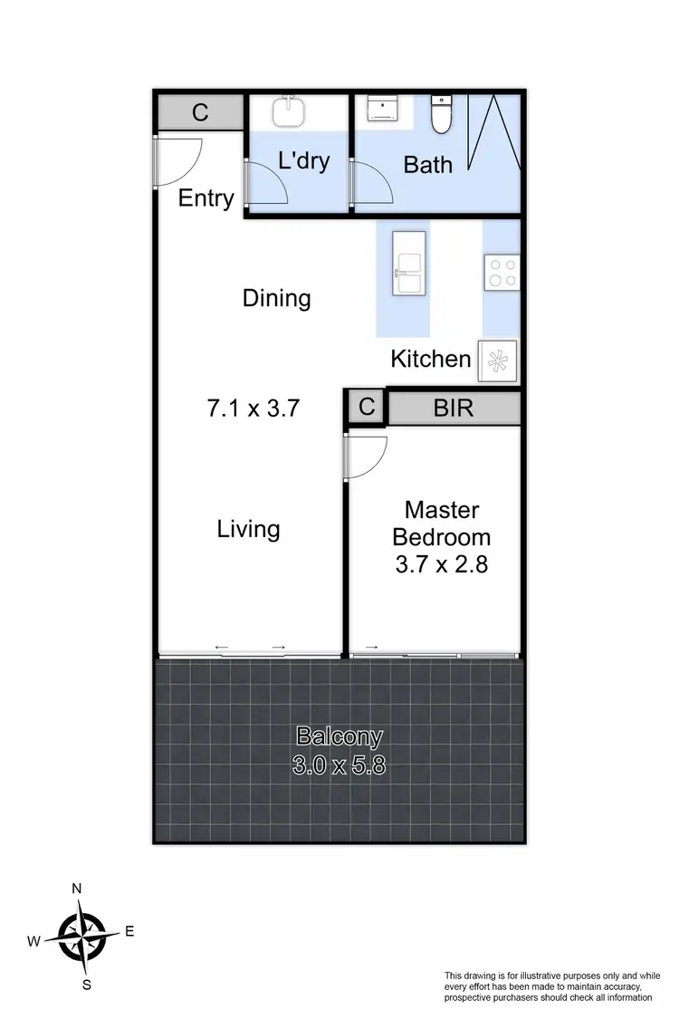 Floorplan of Homely apartment listing, 212/286-290 Blackburn Road, Glen Waverley VIC 3150