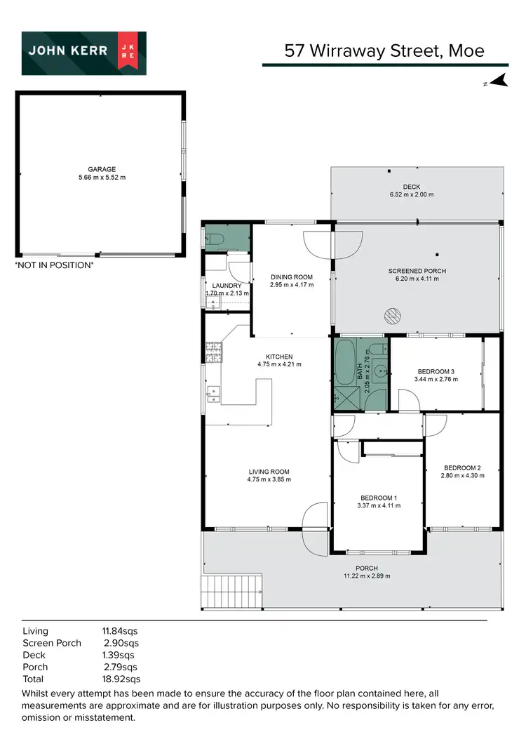 Floorplan of Homely house listing, 57 Wirraway Street, Moe VIC 3825