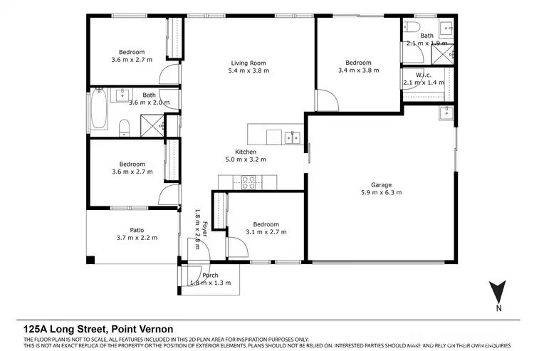 Floorplan of Homely house listing, 125A Long Street, Point Vernon QLD 4655