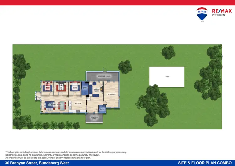Floorplan of Homely house listing, 36 Branyan Street, Bundaberg West QLD 4670