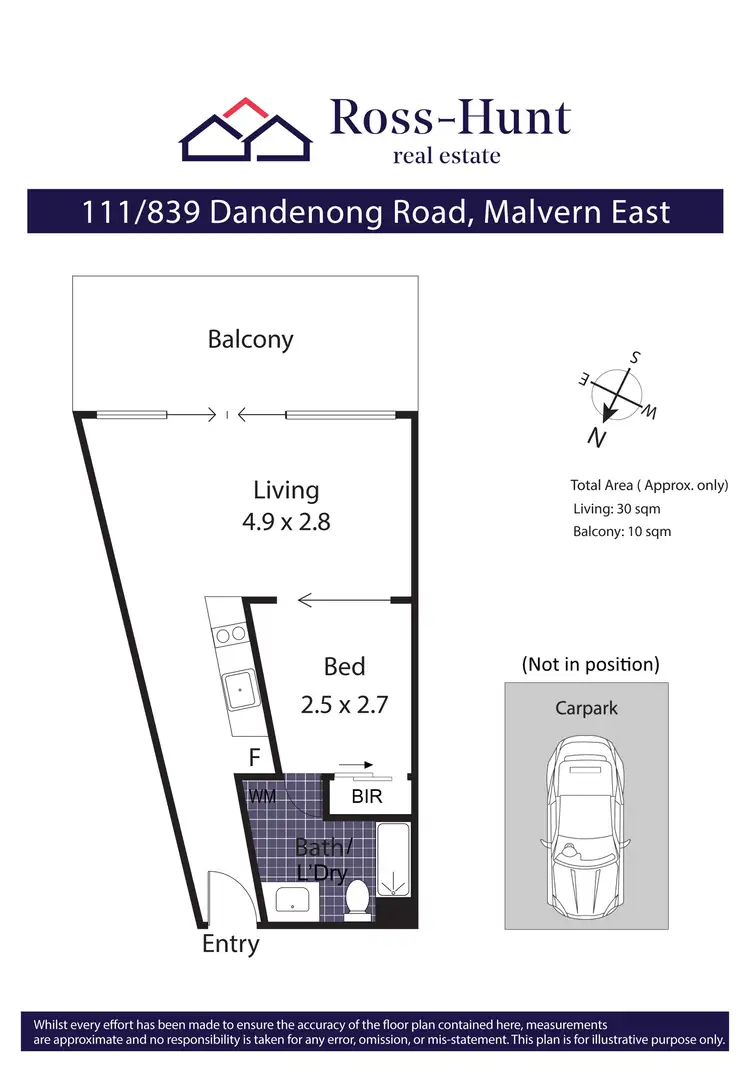 Floorplan of Homely apartment listing, 111/839 Dandenong Road, Malvern East VIC 3145