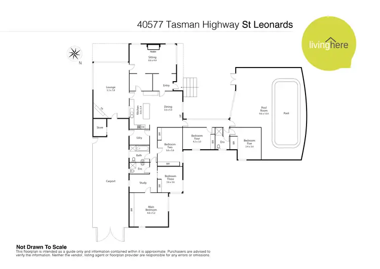 Floorplan of Homely house listing, 40577 Tasman Highway, St Leonards TAS 7250