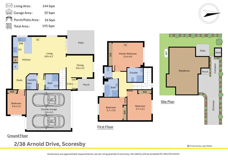 Floorplan of Homely townhouse listing, 2/38 Arnold Drive, Scoresby VIC 3179