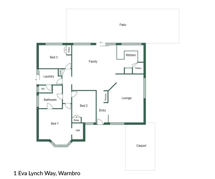 Floorplan of Homely house listing, 1 Eva Lynch Way, Warnbro WA 6169