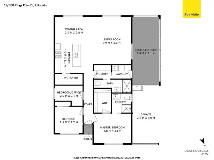 Floorplan of Homely house listing, 51/300 Kings Point Drive, Ulladulla NSW 2539
