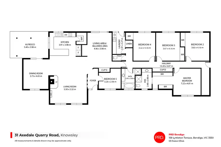 Floorplan of Homely house listing, 31 Axedale Quarry Road, Knowsley VIC 3523