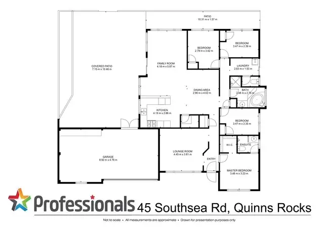 Floorplan of Homely house listing, 45 Southsea Road, Quinns Rocks WA 6030