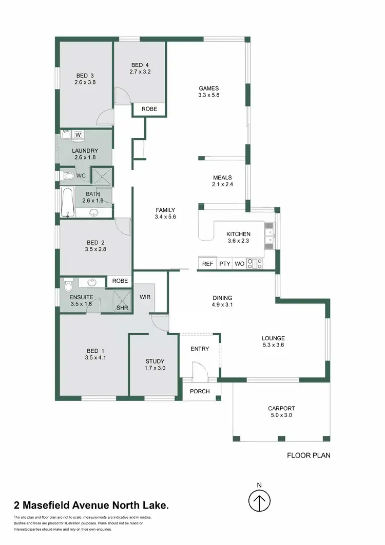 Floorplan of Homely house listing, 2 Masefield Avenue, North Lake WA 6163