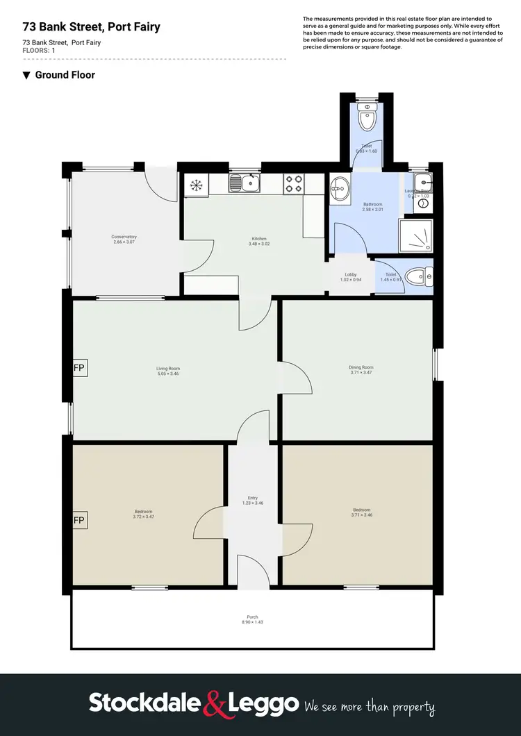 Floorplan of Homely house listing, 73 Bank Street, Port Fairy VIC 3284