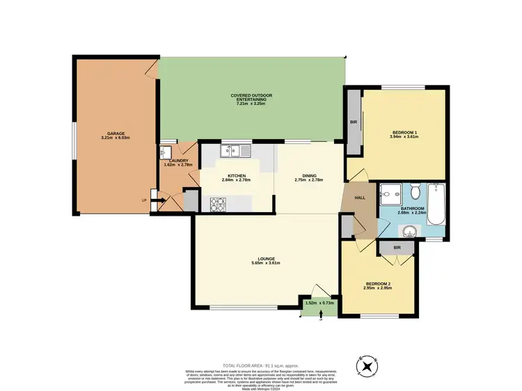 Floorplan of Homely villa listing, 2/2 Baan Baan St, Dapto NSW 2530