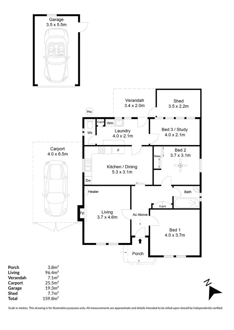 Floorplan of Homely house listing, 12 Eldon Street, Croydon Park SA 5008