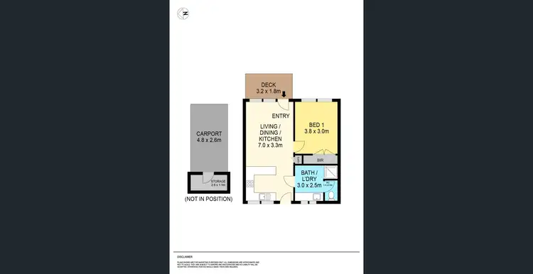 Floorplan of Homely unit listing, 3/1106 Grevillea Road, Wendouree VIC 3355