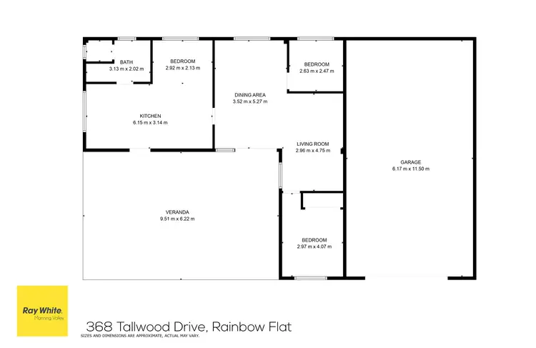 Floorplan of Homely rural property listing, 368 Tallwood Drive, Rainbow Flat NSW 2430