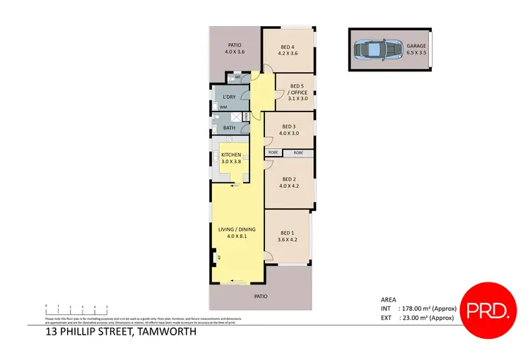 Floorplan of Homely house listing, 13 Phillip Street, Tamworth NSW 2340