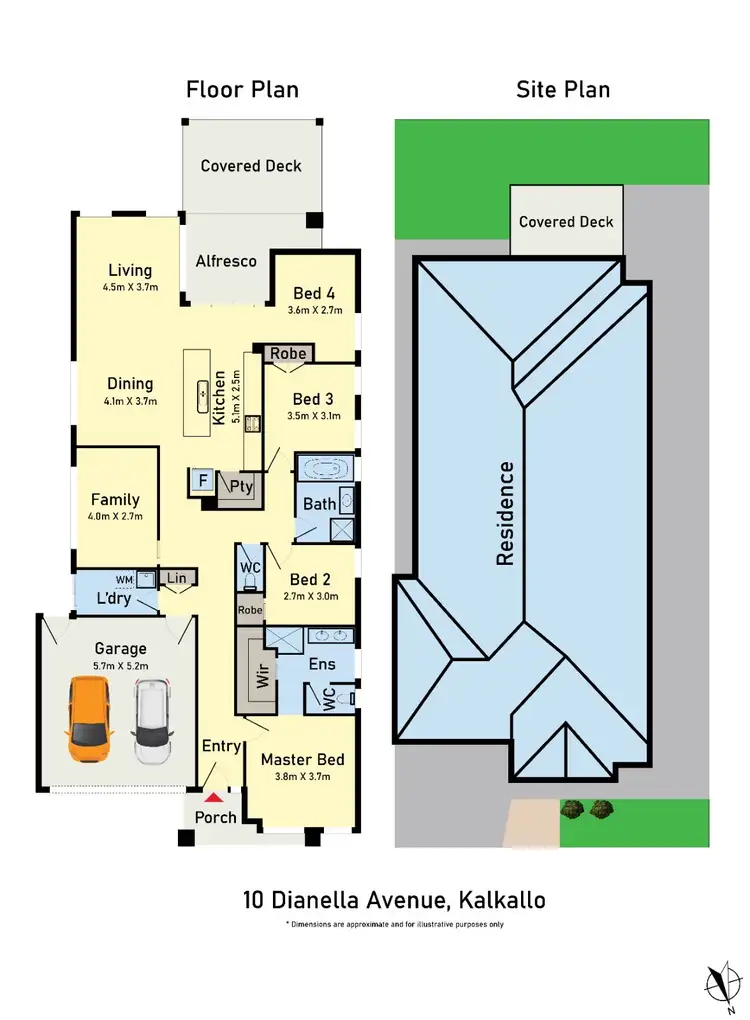 Floorplan of Homely house listing, 10 Dianella Avenue, Kalkallo VIC 3064