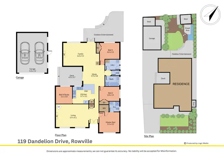 Floorplan of Homely house listing, 119 Dandelion Drive, Rowville VIC 3178