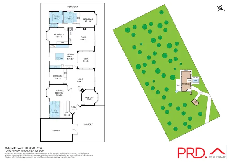 Floorplan of Homely house listing, 36 Rosella Road, Lal Lal VIC 3352
