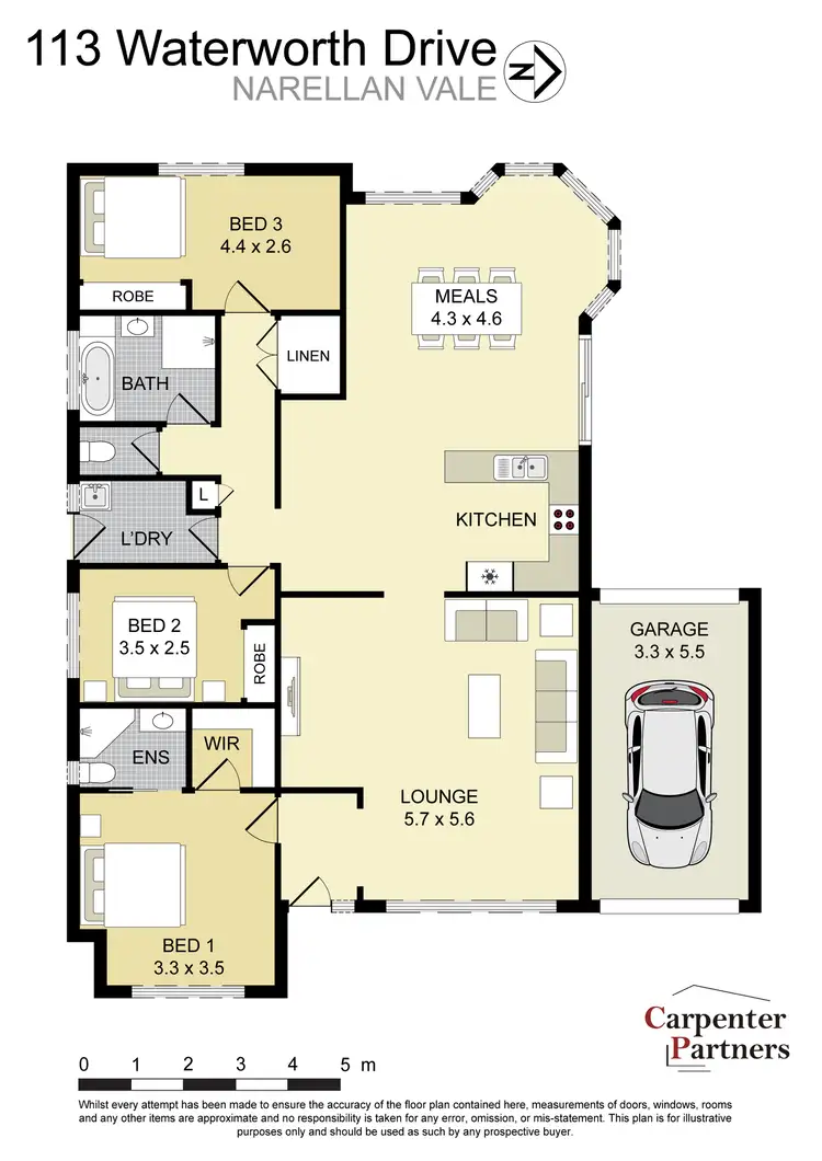 Floorplan of Homely house listing, 113 Waterworth Drive, Narellan Vale NSW 2567