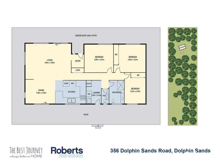 Floorplan of Homely house listing, 356 Dolphin Sands Road, Dolphin Sands TAS 7190