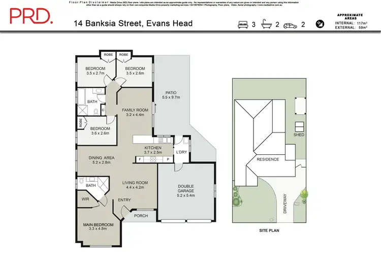 Floorplan of Homely house listing, 14 Banksia Street, Evans Head NSW 2473