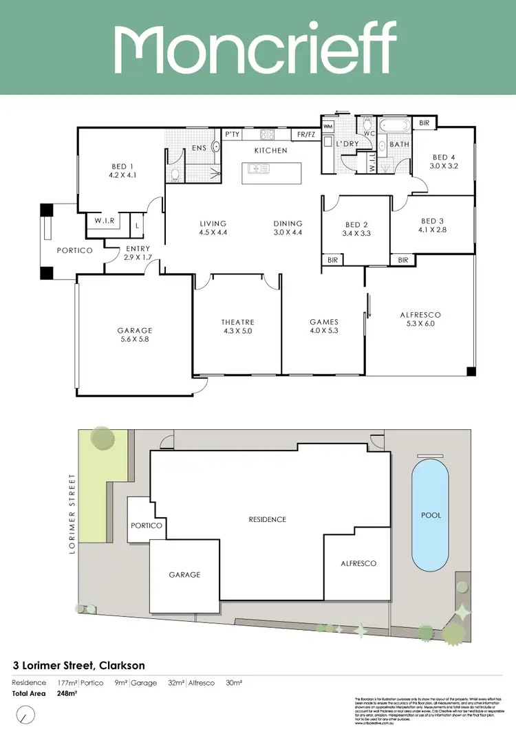 Floorplan of Homely house listing, 3 Lorimer Street, Clarkson WA 6030