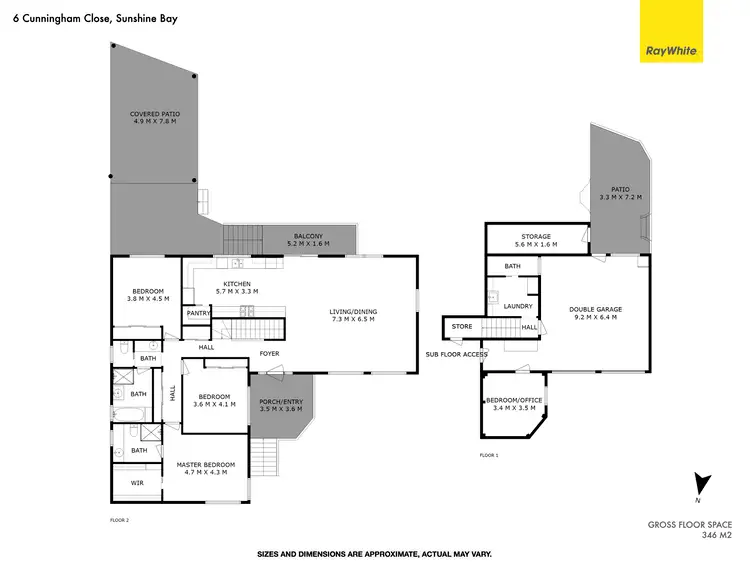 Floorplan of Homely house listing, 6 Cunningham Close, Sunshine Bay NSW 2536