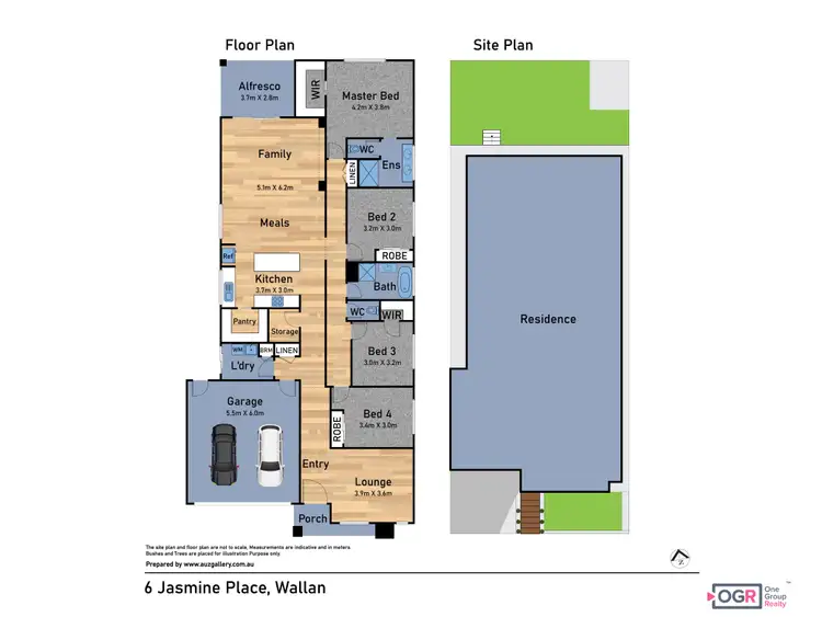 Floorplan of Homely house listing, 6 Jasmine Place, Wallan VIC 3756