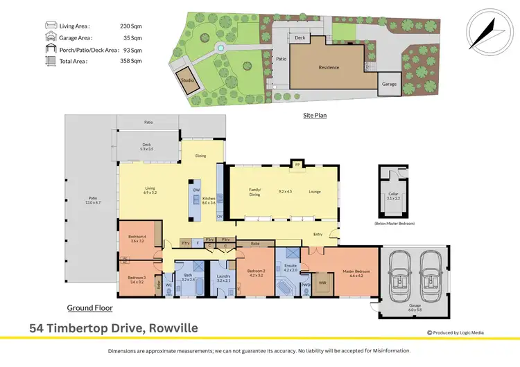 Floorplan of Homely house listing, 54 Timbertop Drive, Rowville VIC 3178