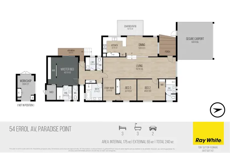 Floorplan of Homely house listing, 54 Errol Avenue, Paradise Point QLD 4216