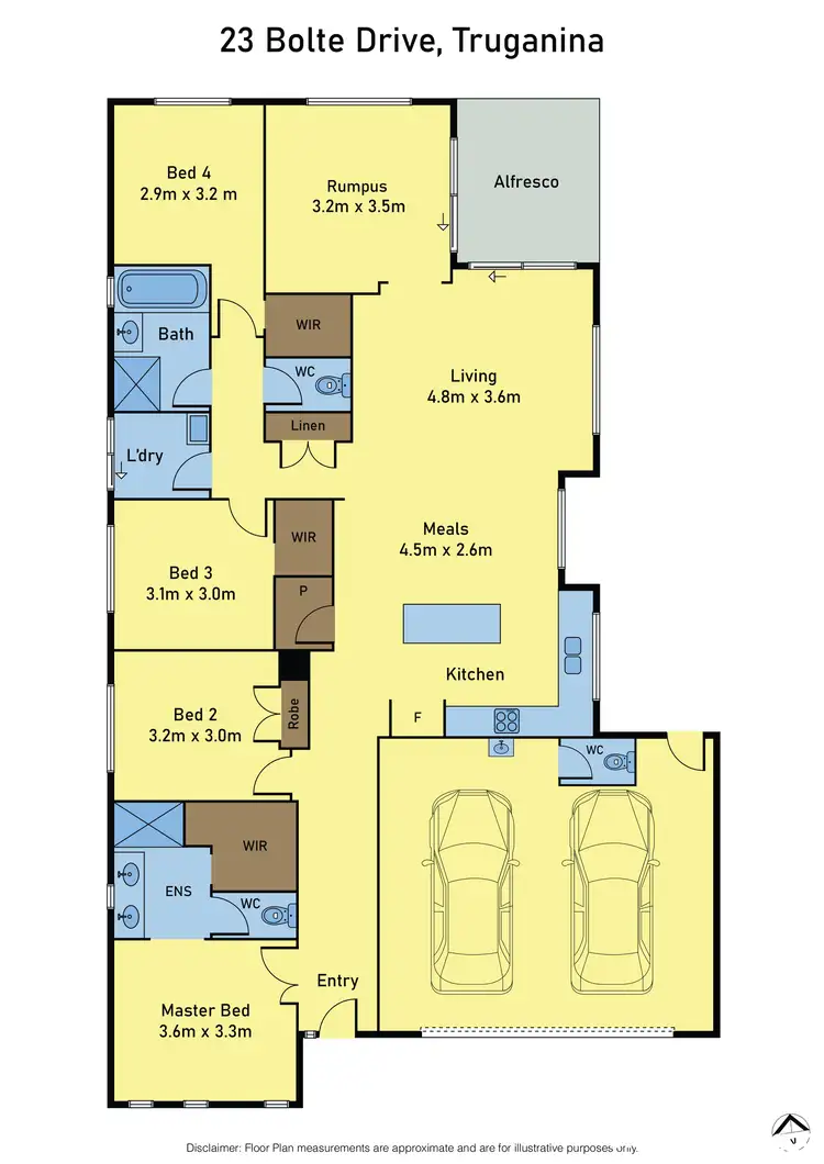 Floorplan of Homely house listing, 23 Bolte Drive, Truganina VIC 3029