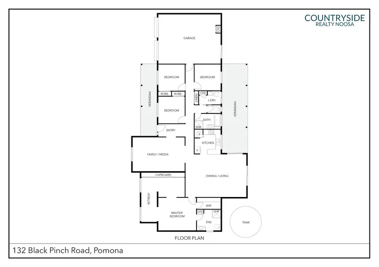 Floorplan of Homely house listing, 132 Black Pinch Road, Pomona QLD 4568