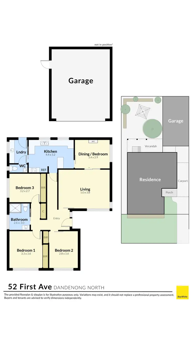 Floorplan of Homely house listing, 52 First Avenue, Dandenong North VIC 3175