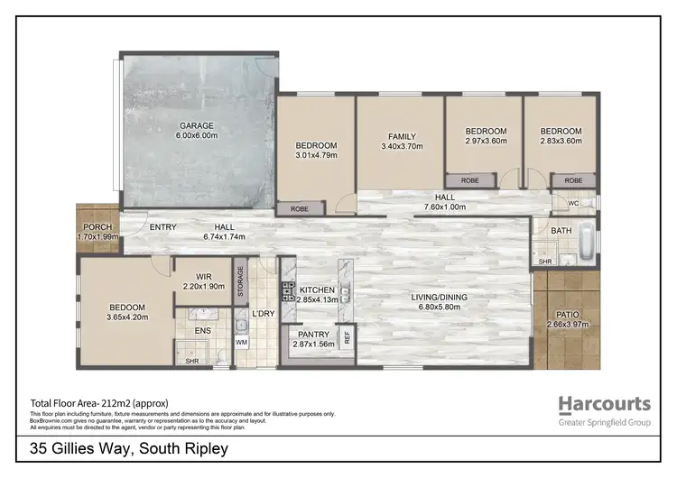 Floorplan of Homely house listing, 35 Gillies Way, South Ripley QLD 4306